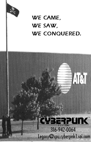 AT&T Pirate Flag BBS Ad Cyberpunk System